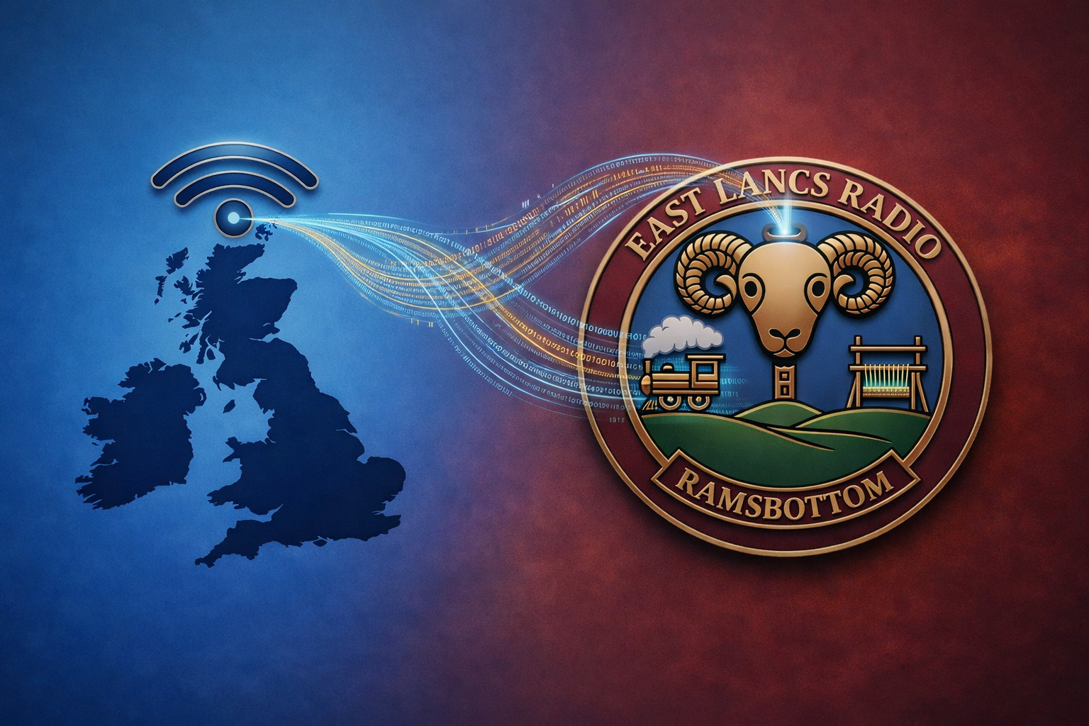 East Lancs Radio News Feed Merger Logo